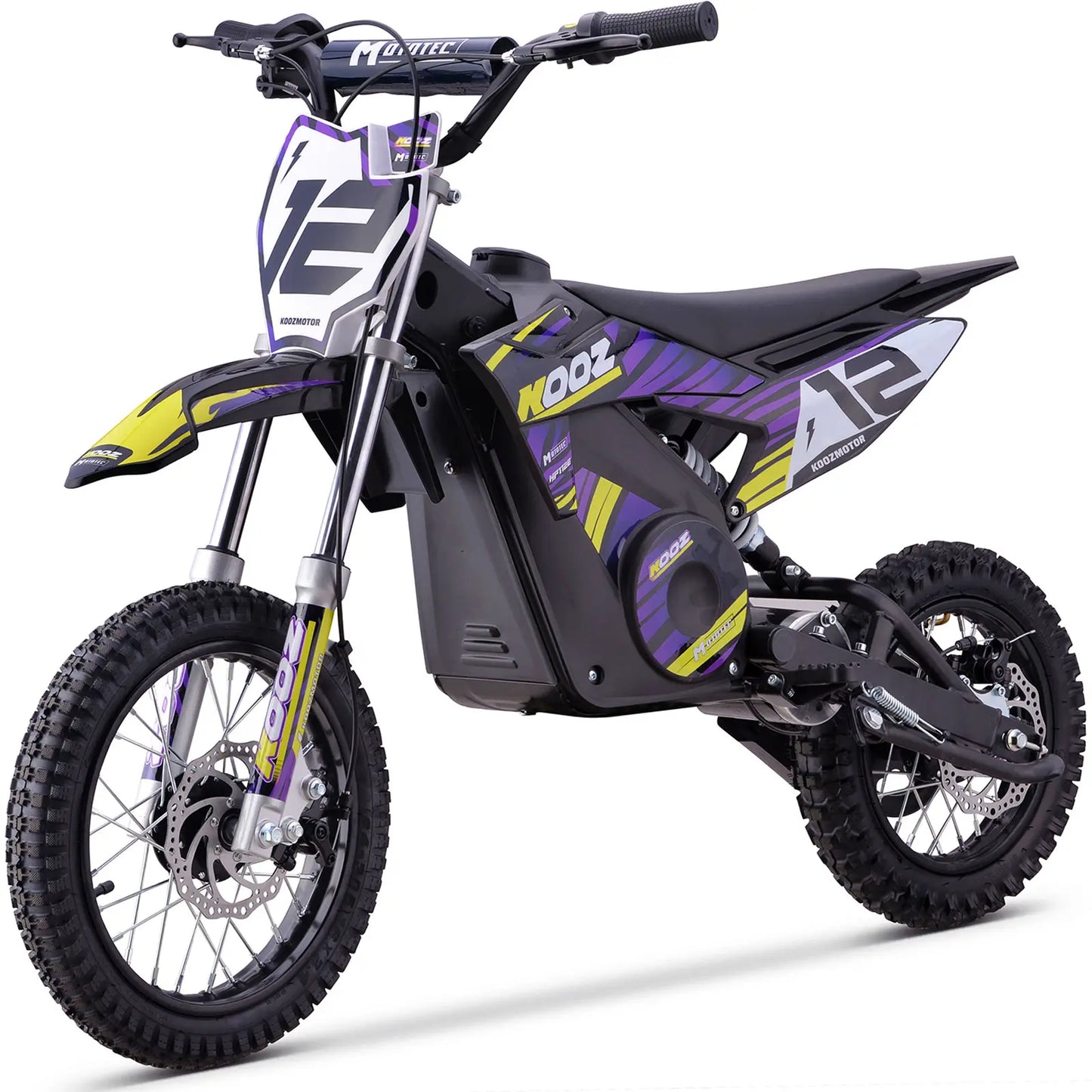 MotoTec 36v 1000w Electric Dirt Bike Purple | High-Performance Off-Road Bike