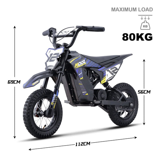 MotoTec 36v 300w Electric Dirt Bike Blue | Compact & Powerful Off-Road Fun