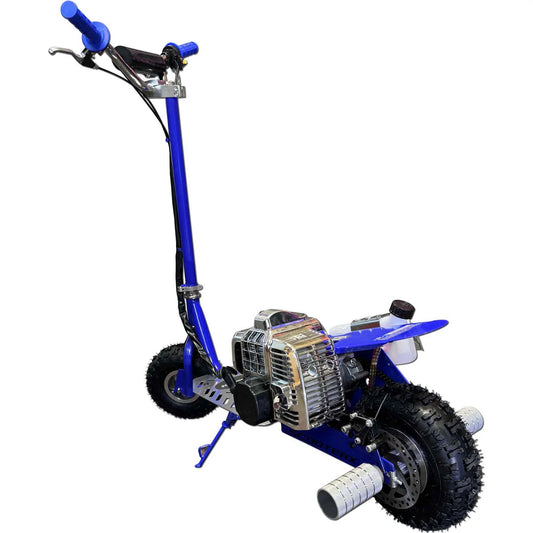 ScooterX Dirt Dog 49cc Gas Powered Scooter for Adults and Kids - Blue