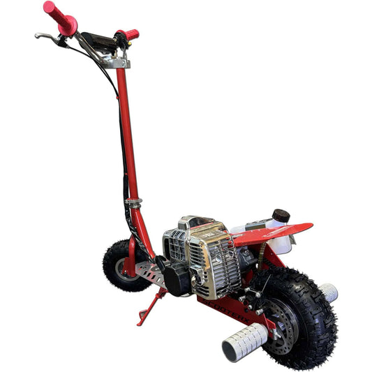 ScooterX Dirt Dog 49cc Gas Powered Scooter for Adults and Kids - Red