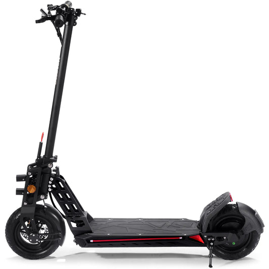 MotoTec Free Ride 48V 600W Lithium Electric Scooter – Black | Powerful Off-Road Scooter