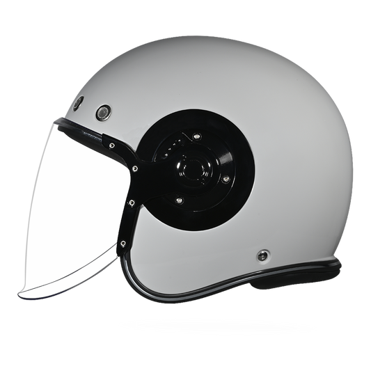 Color - Grey - D.O.T. & ECE Daytona Retro Jet- Cool Grey