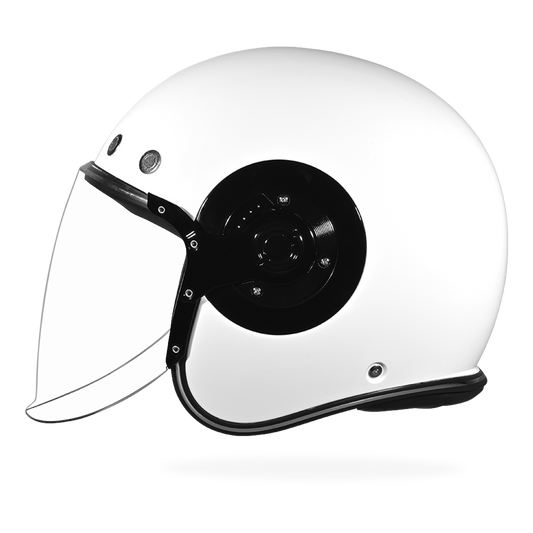 Color - Gloss - D.O.T. & ECE Daytona Retro Jet- Hi-Gloss White