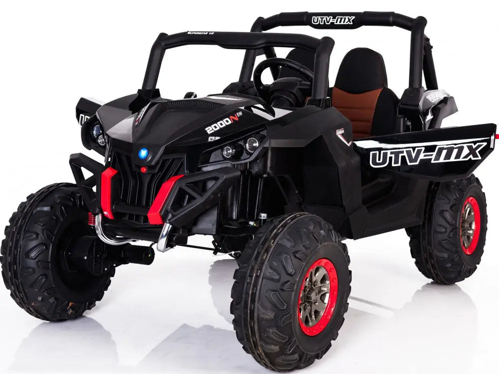 Mini Moto UTV 4x4 12v Black (2.4ghz RC) MotoTec