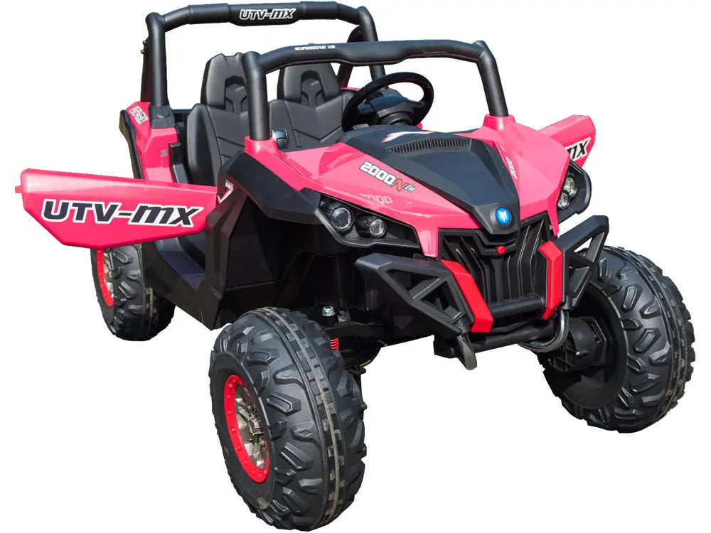 Mini Moto UTV 4x4 12v Pink (2.4ghz RC) MotoTec
