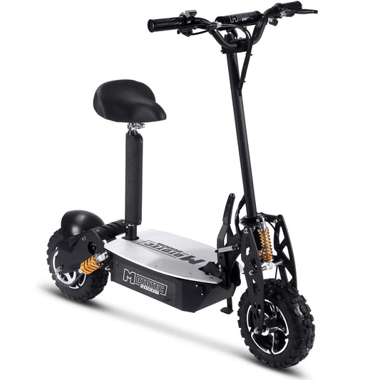 MotoTec 2000W 48V Electric Scooter – Black | Powerful Foldable Off-Road Scooter