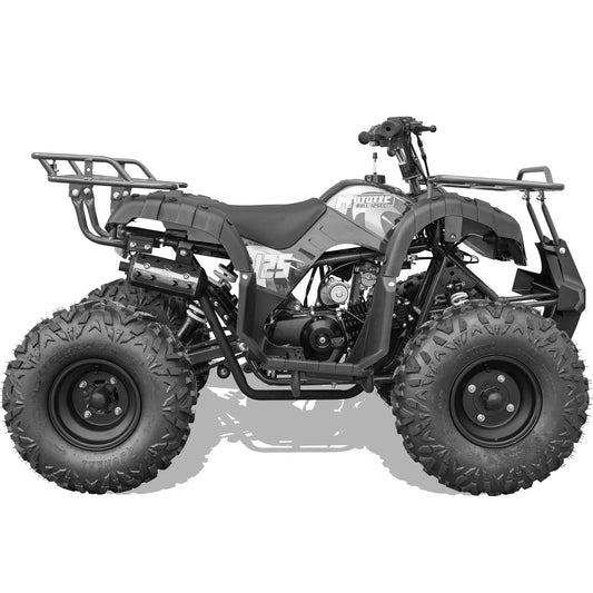 MotoTec Bull 125cc 4-Stroke Kids Gas ATV – Powerful Off-Road Quad in Black