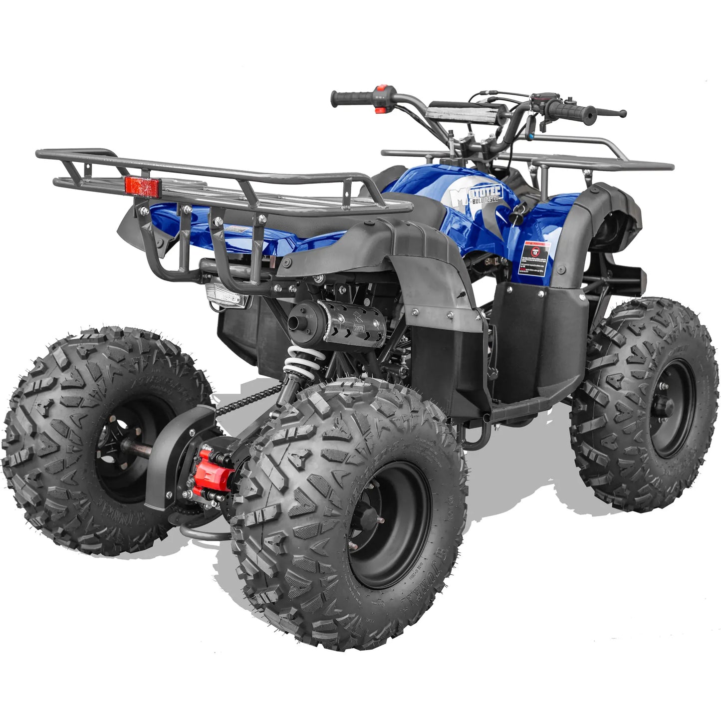 Color: Blue - MotoTec Bull 125cc 4-Stroke Kids Gas ATV