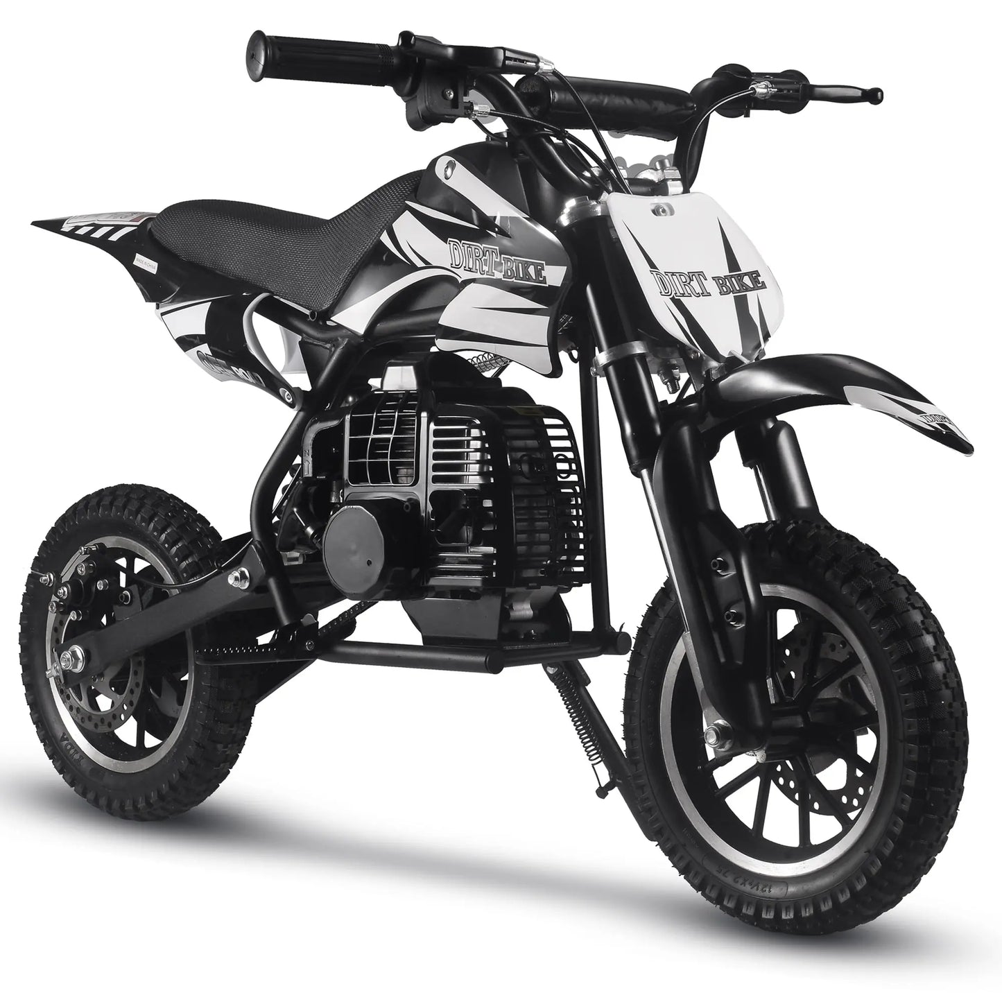 MotoTec Alien 50cc 2-Stroke Kids Gas Dirt Bike – Black | Off-Road Mini Motocross