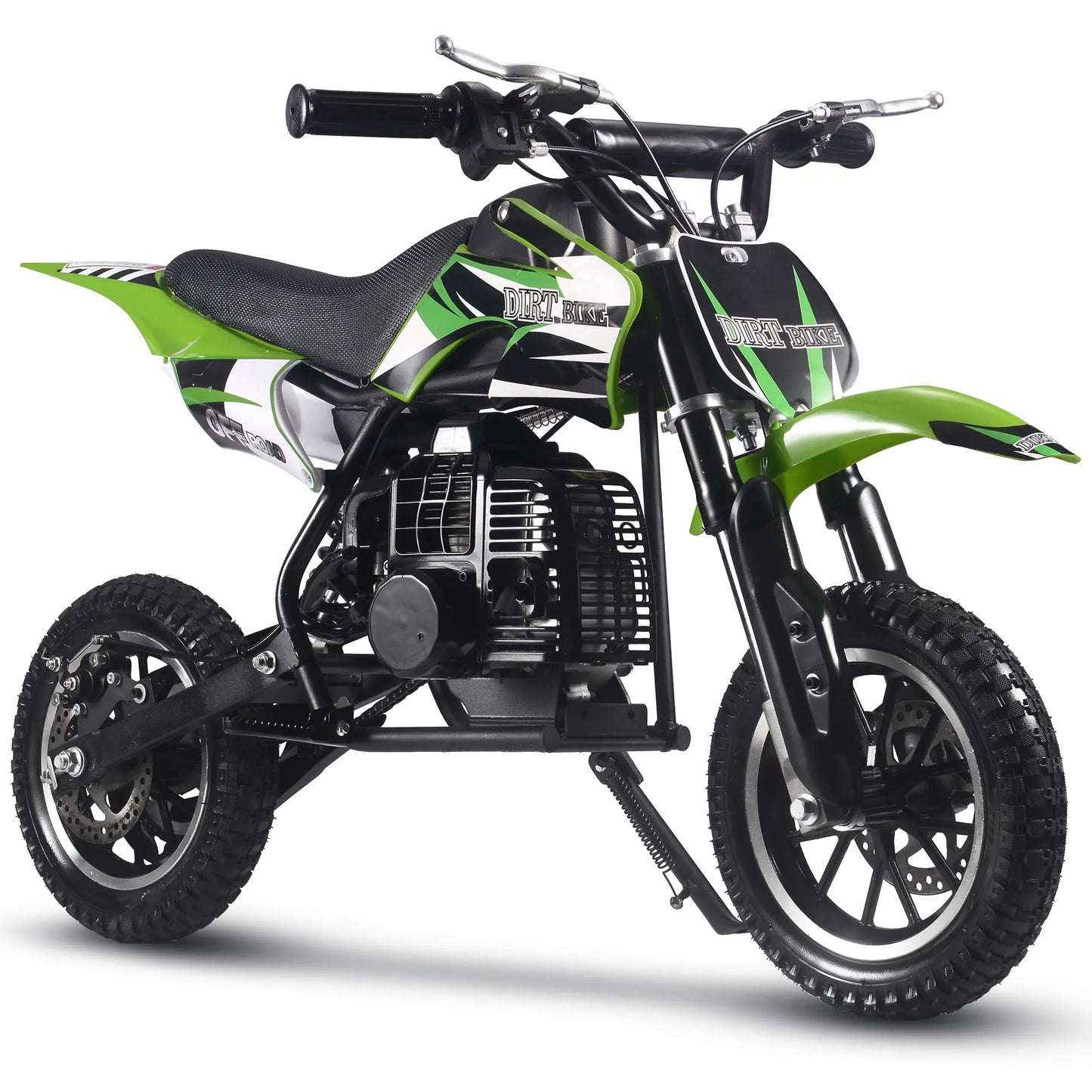 MotoTec Alien 50cc 2-Stroke Kids Gas Dirt Bike – Green | Off-Road Mini Motocross