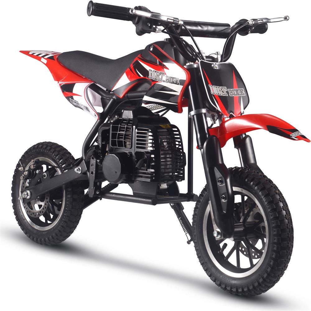Color: Red - MotoTec Alien 50cc 2-Stroke Kids Gas Dirt Bike