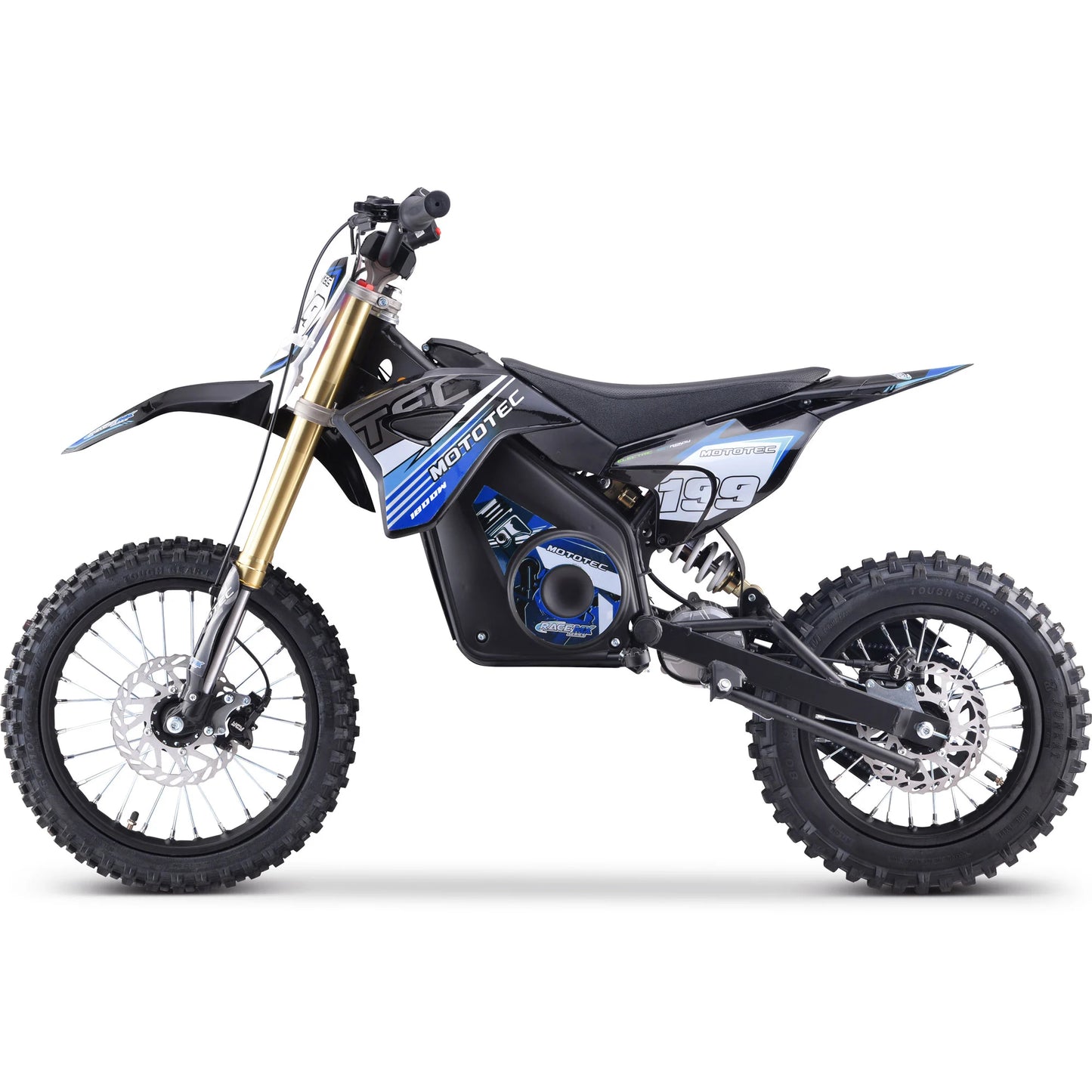 MotoTec 48V Pro Electric Dirt Bike - 1800W Lithium Blue | High-Performance Electric Bike