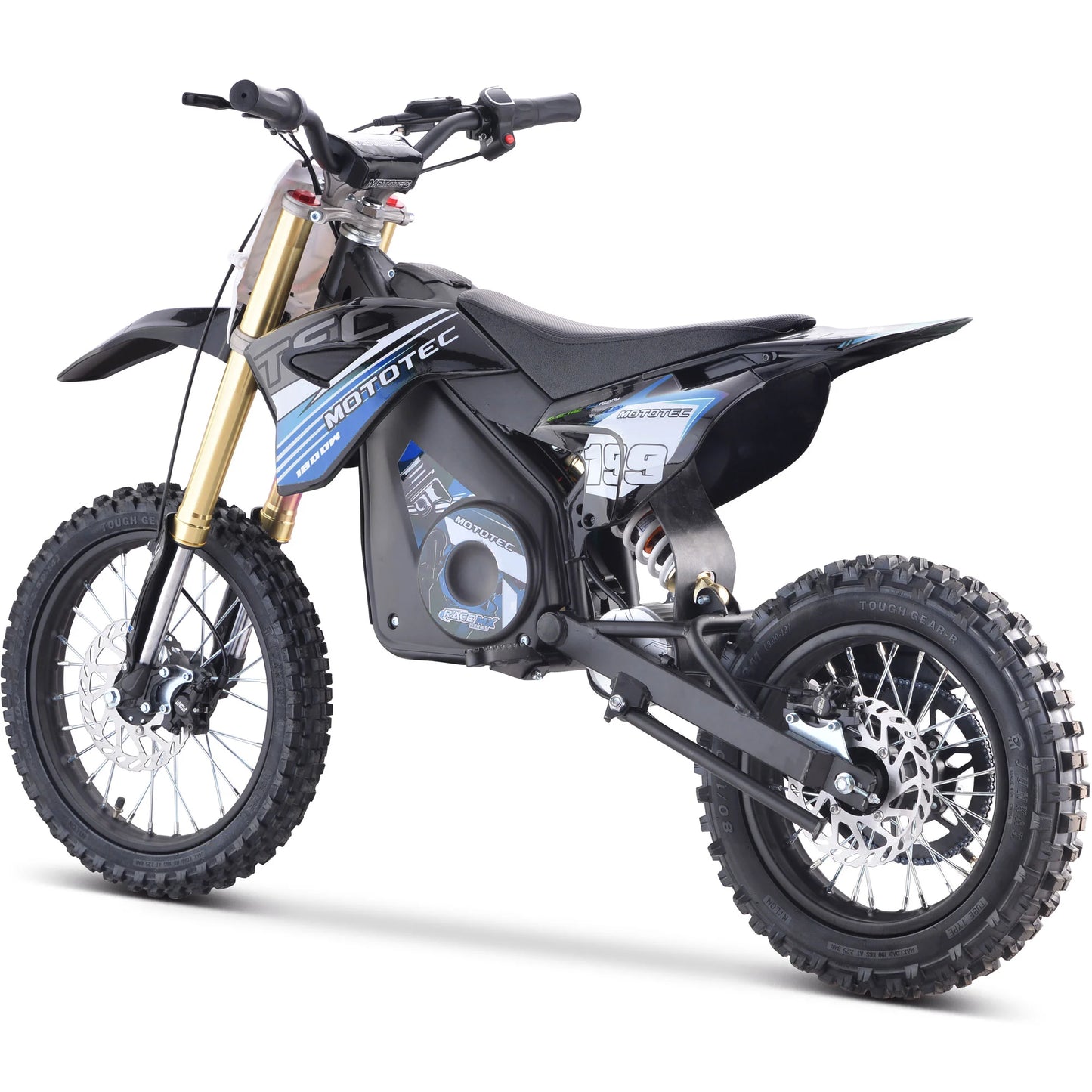 MotoTec 48V Pro Electric Dirt Bike - 1800W Lithium Blue | High-Performance Electric Bike
