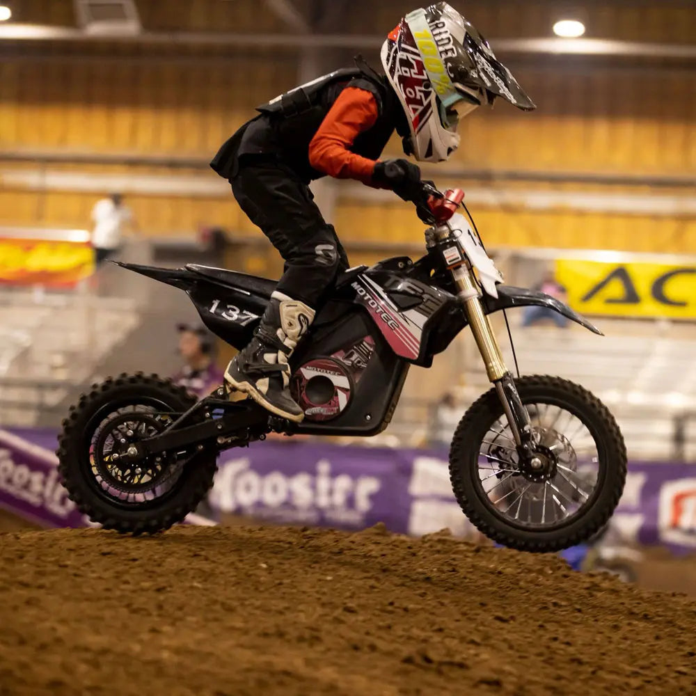 MotoTec Pro 36V 1000W Lithium Electric Dirt Bike Red | High-Performance Off-Road Bike