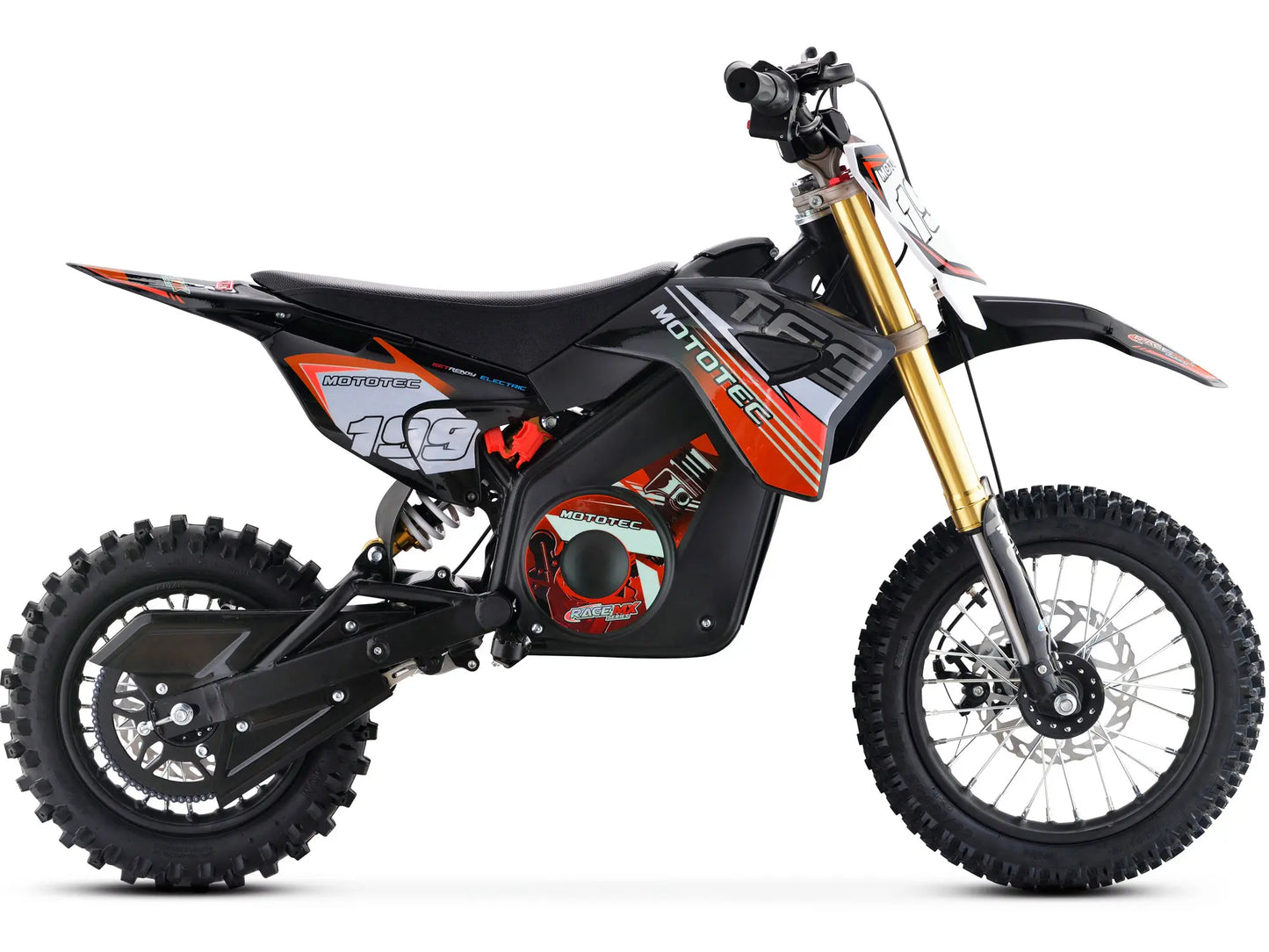 MotoTec Pro 36V 1000W Lithium Electric Dirt Bike Red | High-Performance Off-Road Bike