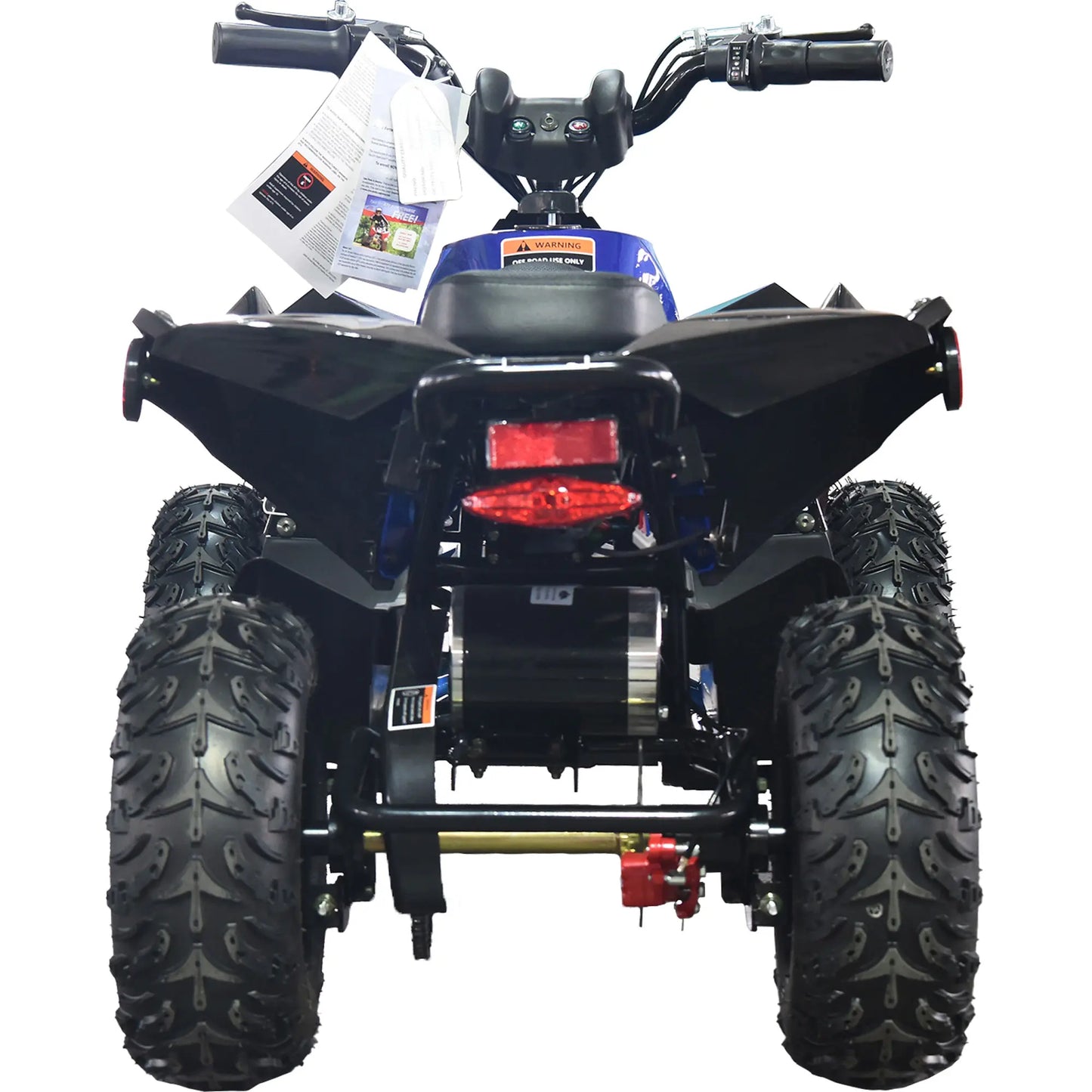 MotoTec E-Bully 36V 1000W Electric ATV – Blue | Powerful Off-Road Quad