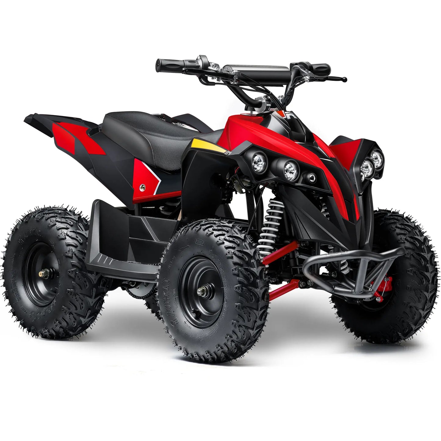 MotoTec E-Bully 36V 1000W Electric ATV – Red | Powerful Off-Road Quad