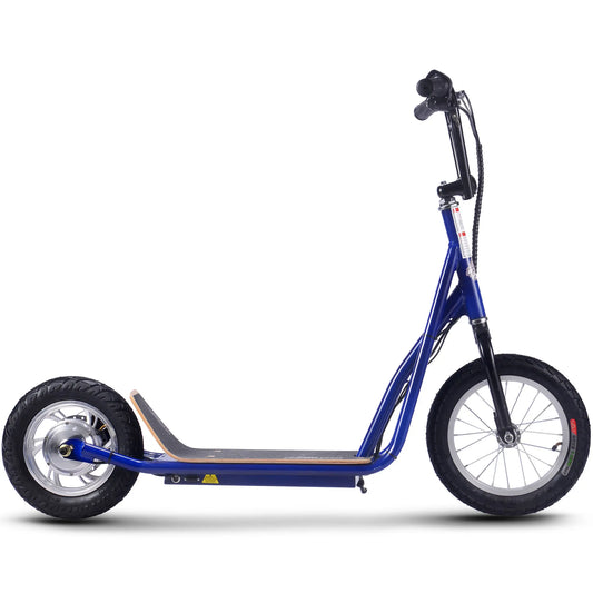 MotoTec Groove 36V 350W Big Wheel Electric Scooter - Blue | Lithium-Powered, Powerful Ride