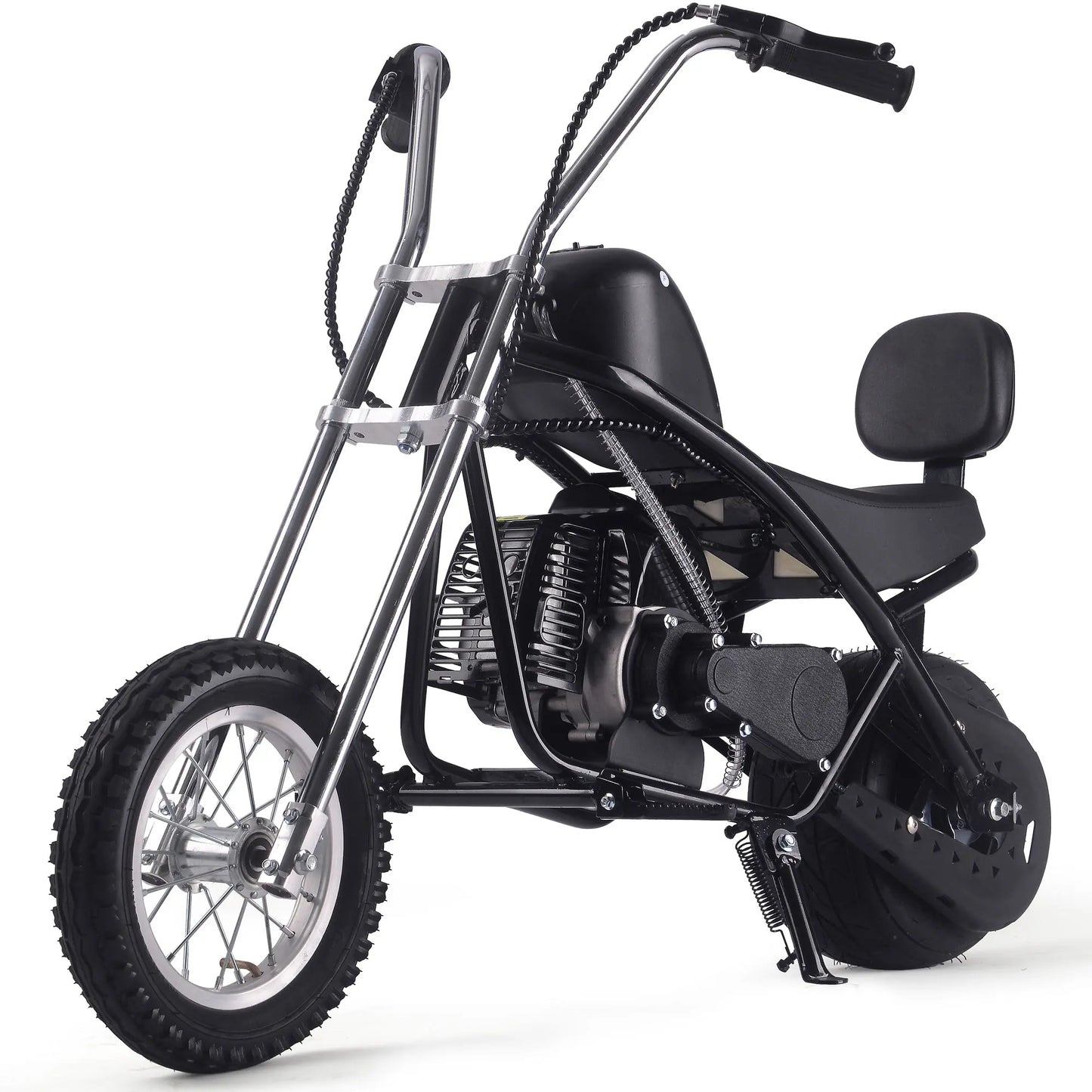 MotoTec 49cc Gas Mini Chopper V2 – Black | Powerful Bike