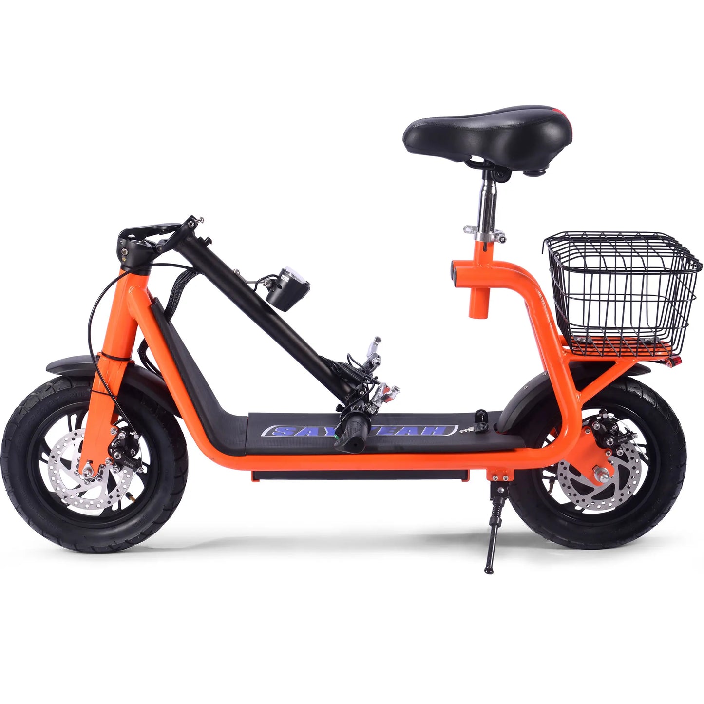 MotoTec Metro 36V 500W Lithium Electric Scooter – Orange | Powerful Urban Commuter