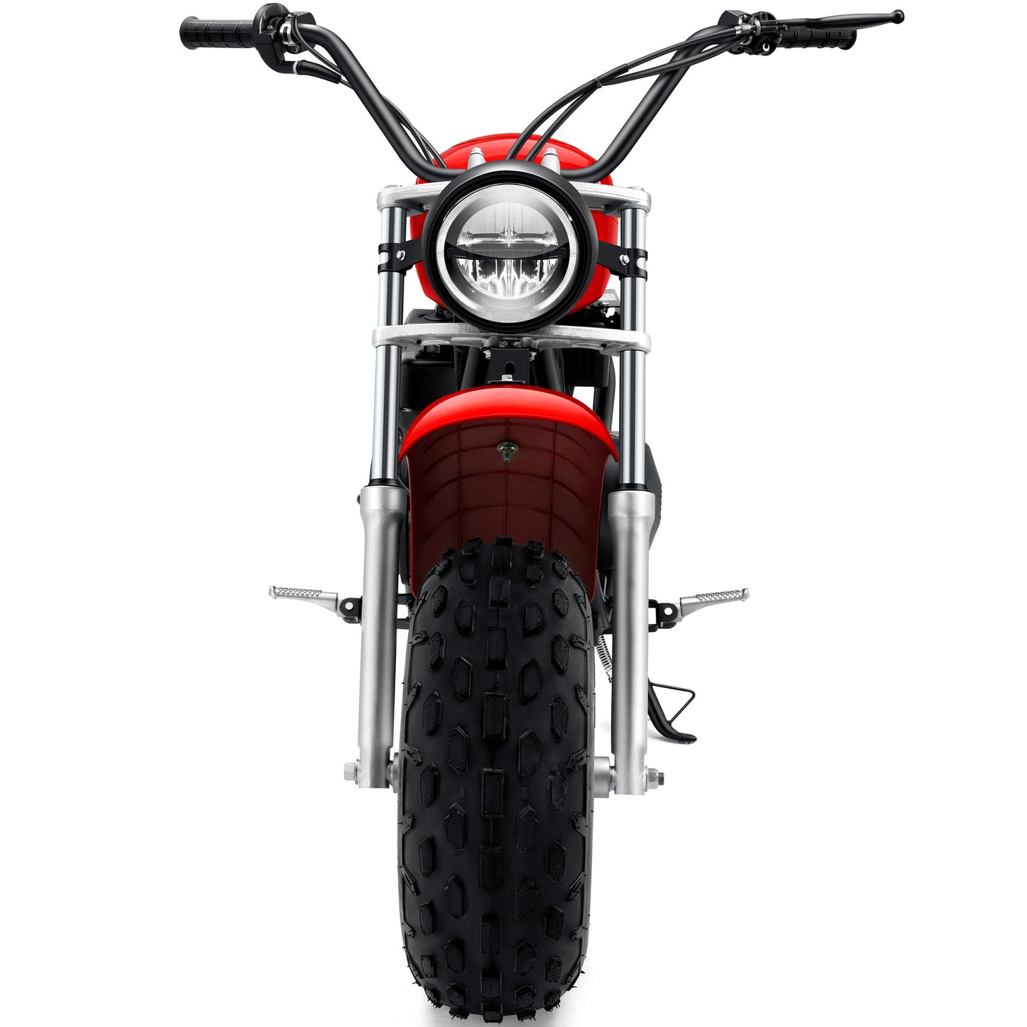 Color: Red - MotoTec 200cc 6.5HP Trailcross Gas Powered Mini Bike