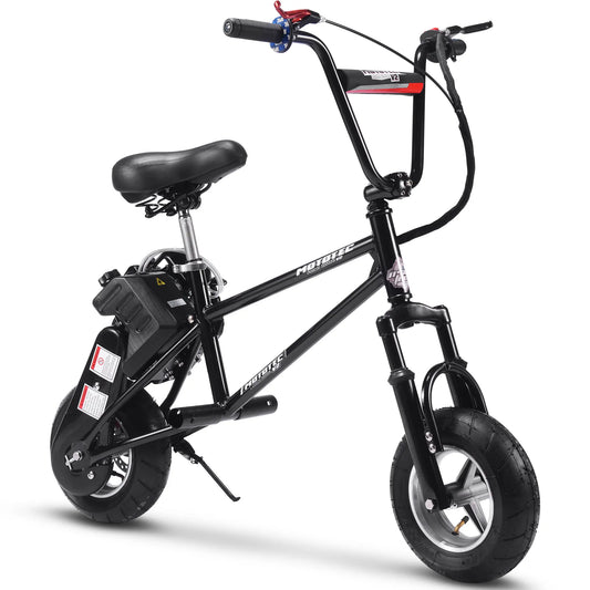 MotoTec 49cc Gas Mini Bike V2 - Black | Powerful Ride for Kids & Teens