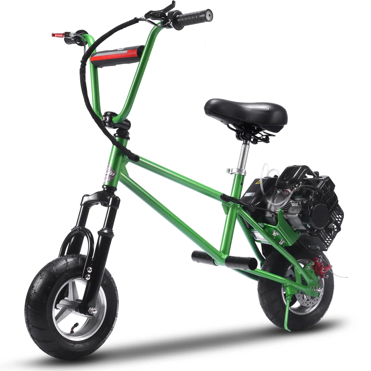 MotoTec 49cc Gas Mini Bike V2 - Green | Powerful Ride for Kids & Teens