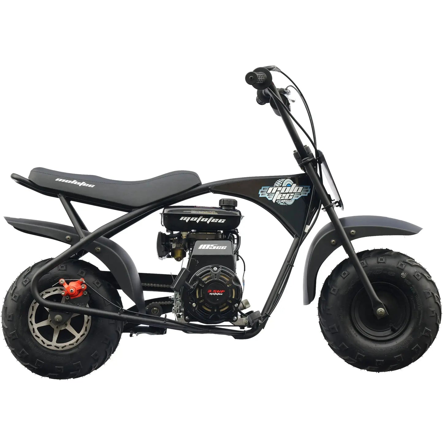 MotoTec 105cc 3.5HP Gas Powered Mini Bike MotoTec