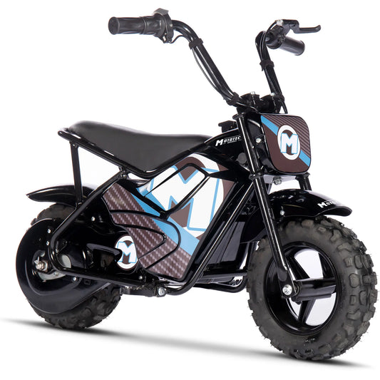 MotoTec 24V 250W Electric Mini Bike - Black | High-Power Off-Road Ride