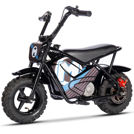 MotoTec 24V 250W Electric Mini Bike - Black | High-Power Off-Road Ride