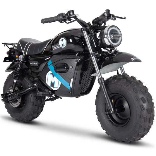 MotoTec 60V 1500W Lithium Electric Mini Bike – Black | High-Power Off-Road Ride