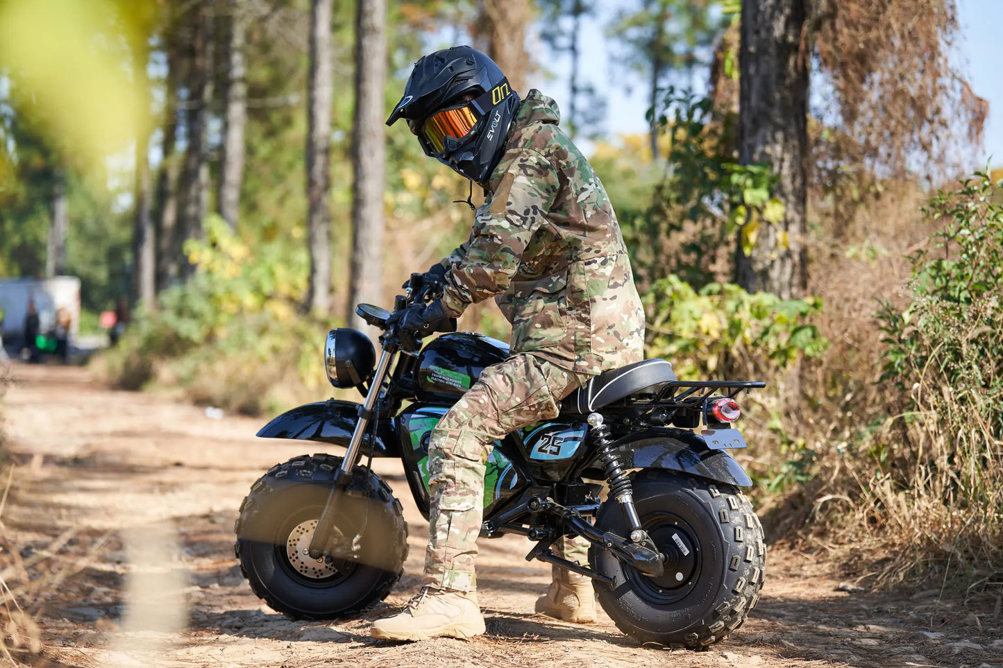 MotoTec 60V 1500W Lithium Electric Mini Bike – Black | High-Power Off-Road Ride