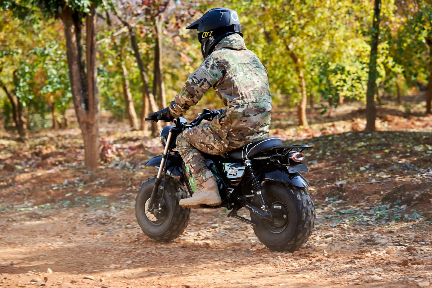 MotoTec 60V 1500W Lithium Electric Mini Bike – Black | High-Power Off-Road Ride