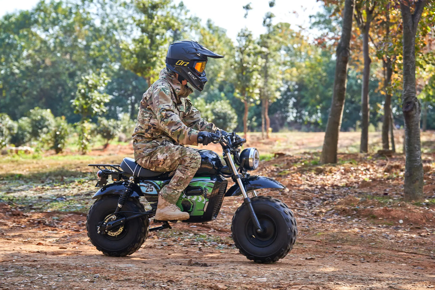 MotoTec 60V 1500W Lithium Electric Mini Bike – Black | High-Power Off-Road Ride