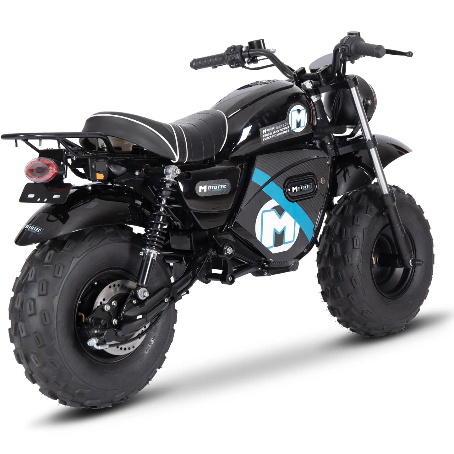 MotoTec 60V 1500W Lithium Electric Mini Bike – Black | High-Power Off-Road Ride