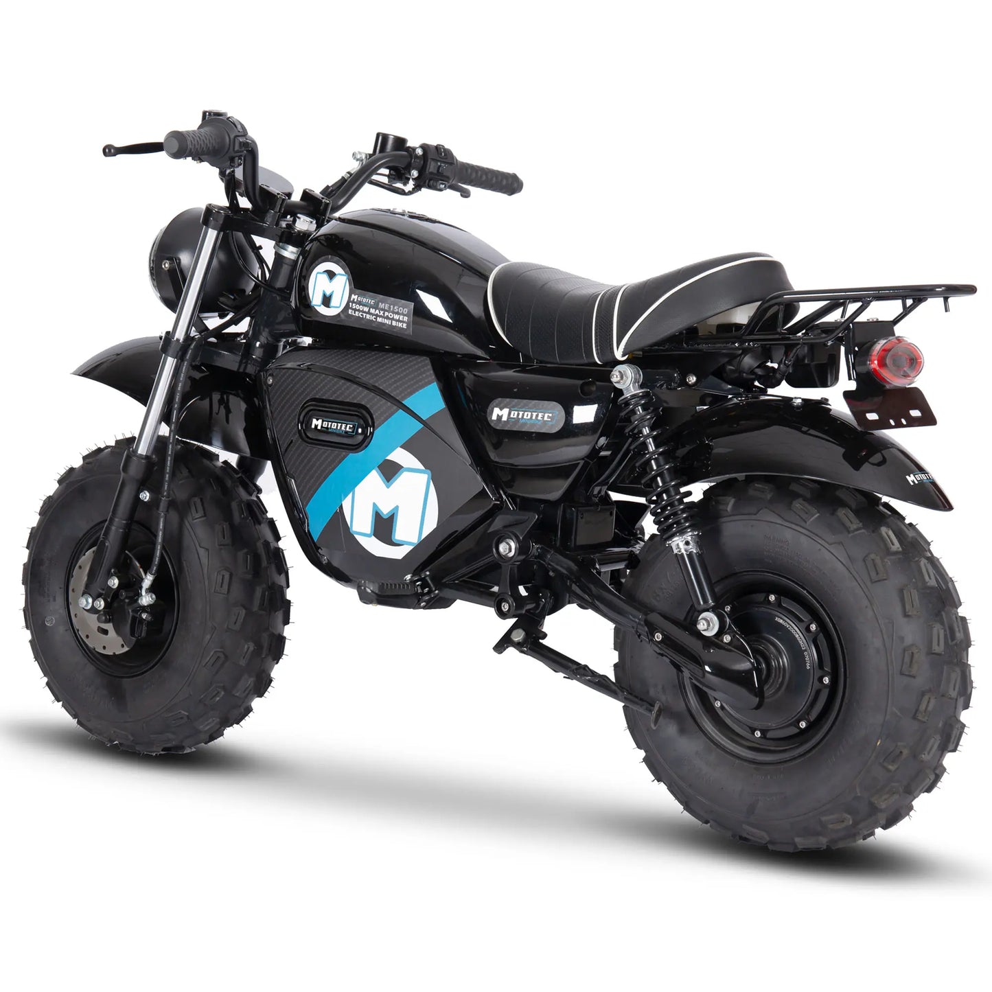 MotoTec 60V 1500W Lithium Electric Mini Bike – Black | High-Power Off-Road Ride