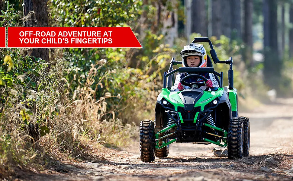 MotoTec Raider 48V 1200W Kids UTV with Full Suspension – Red Off-Road Utility Vehicle