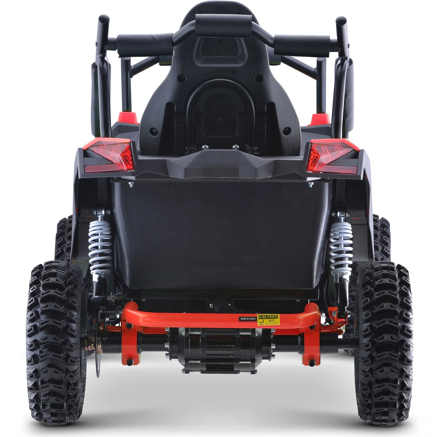 MotoTec Raider 48V 1200W Kids UTV with Full Suspension – Red Off-Road Utility Vehicle