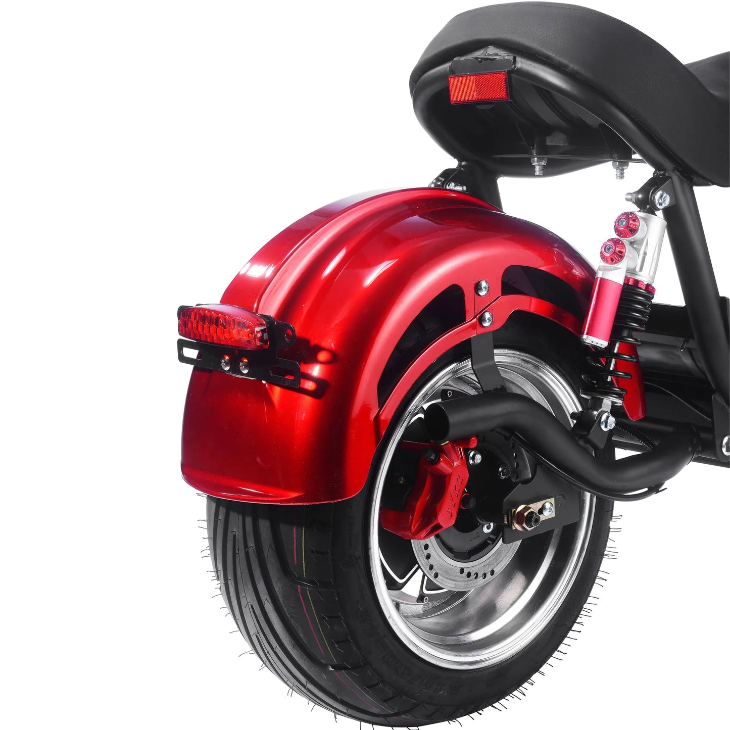 MotoTec Raven 60V 2500W Electric Scooter – 28 mph, 50 mi Range (Red)
