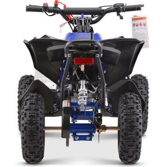 MotoTec Renegade 40cc 4-Stroke Kids Gas ATV – Blue | Powerful & Safe Off-Road Ride