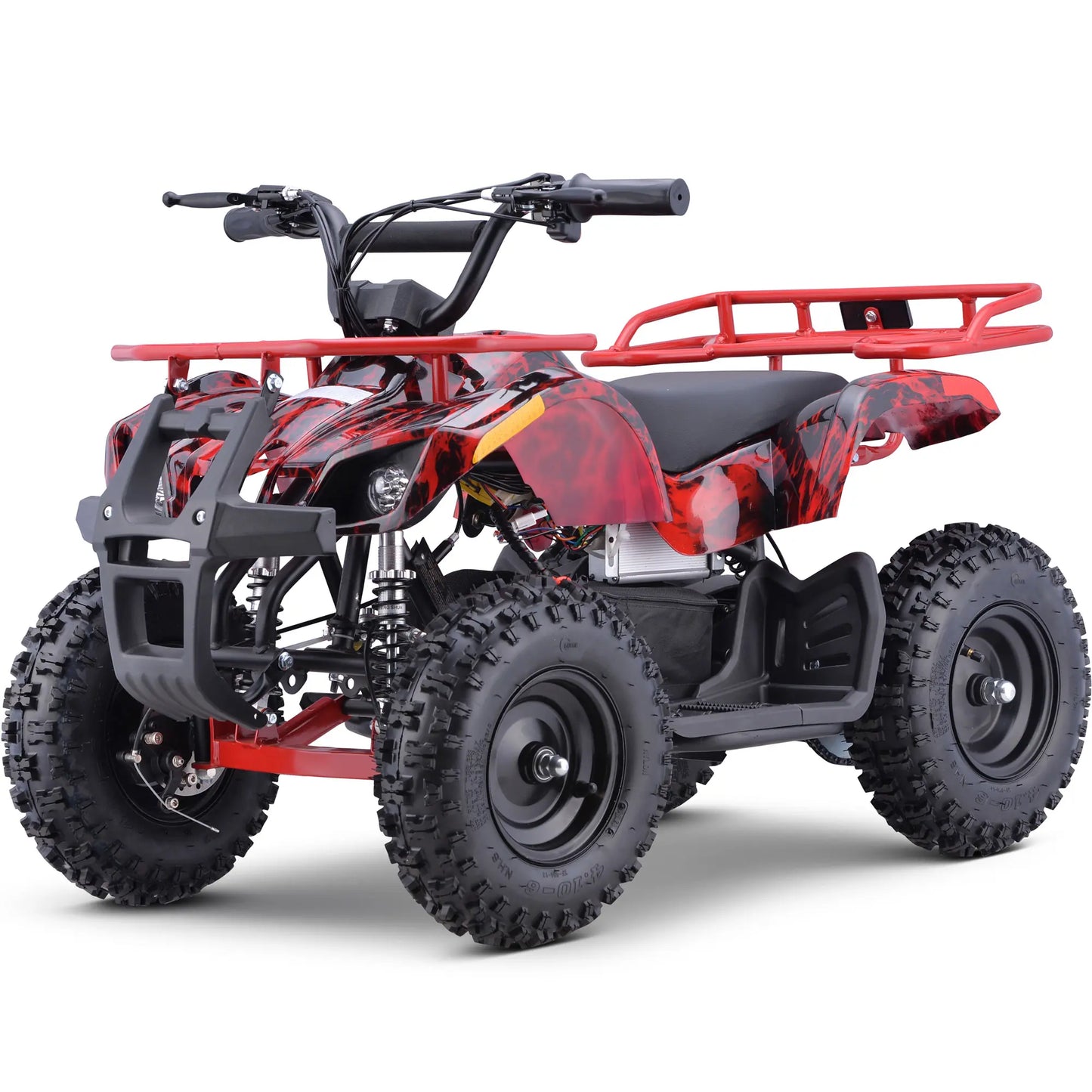 MotoTec 36V 500W Sonora Kids Electric ATV – Red Flame | Off-Road Fun & Power