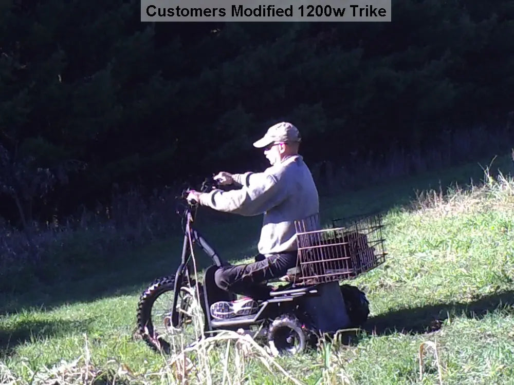 MotoTec 48V 1200W Electric Trike – Powerful Three-Wheel Scooter for All Terrains