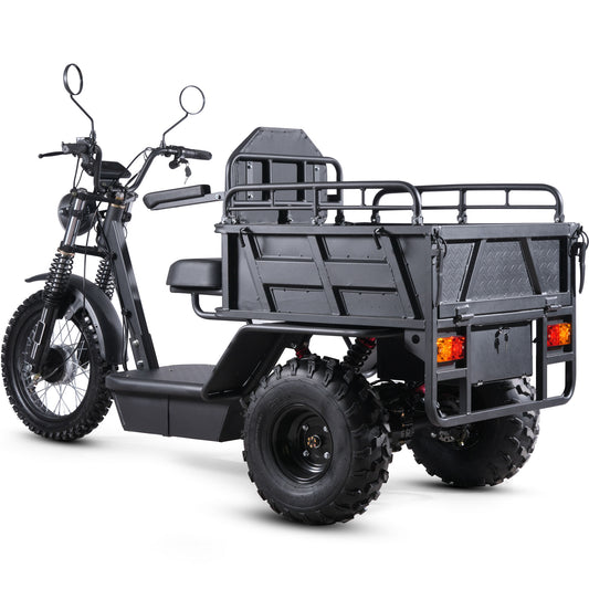MotoTec Electric Trike 60V 2500W Black - Detail View 1
