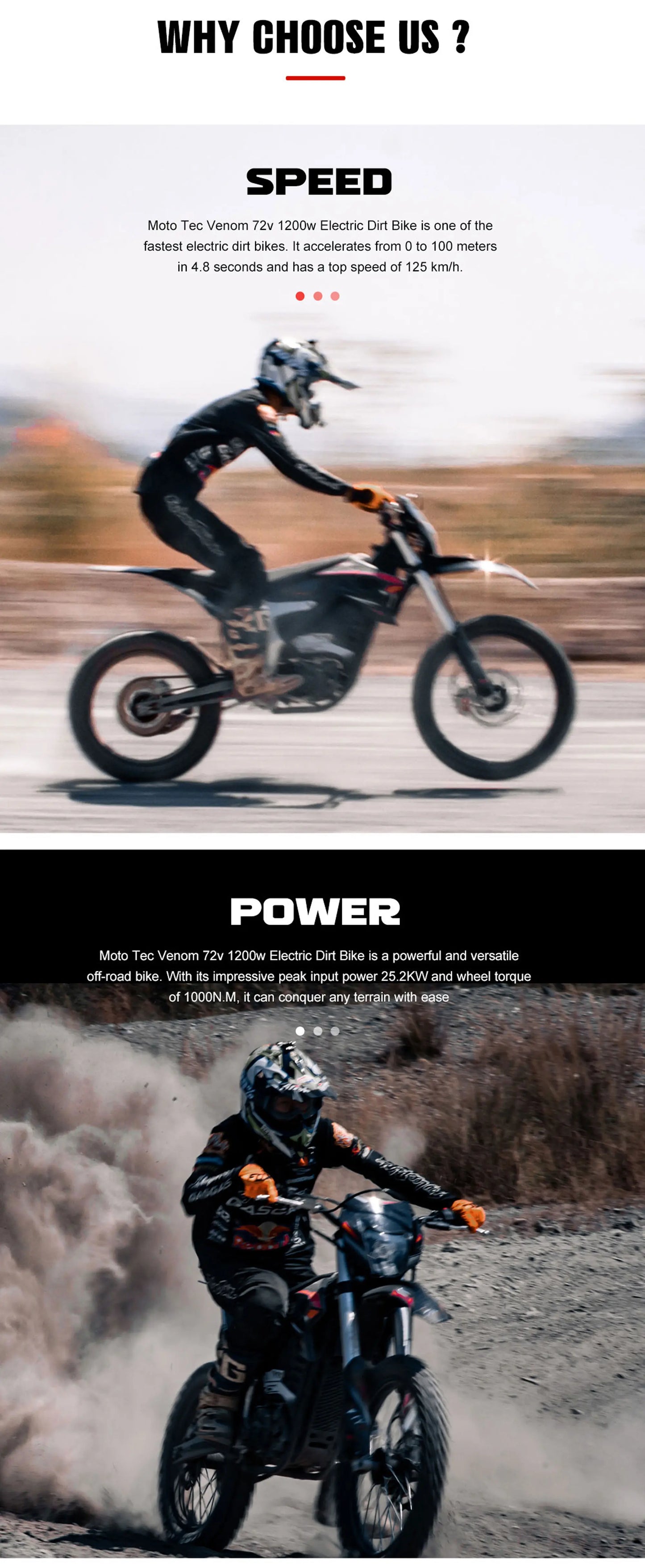 MotoTec Venom 72v 12000w Electric Dirt Bike White | Powerful Off-Road Powerhouse