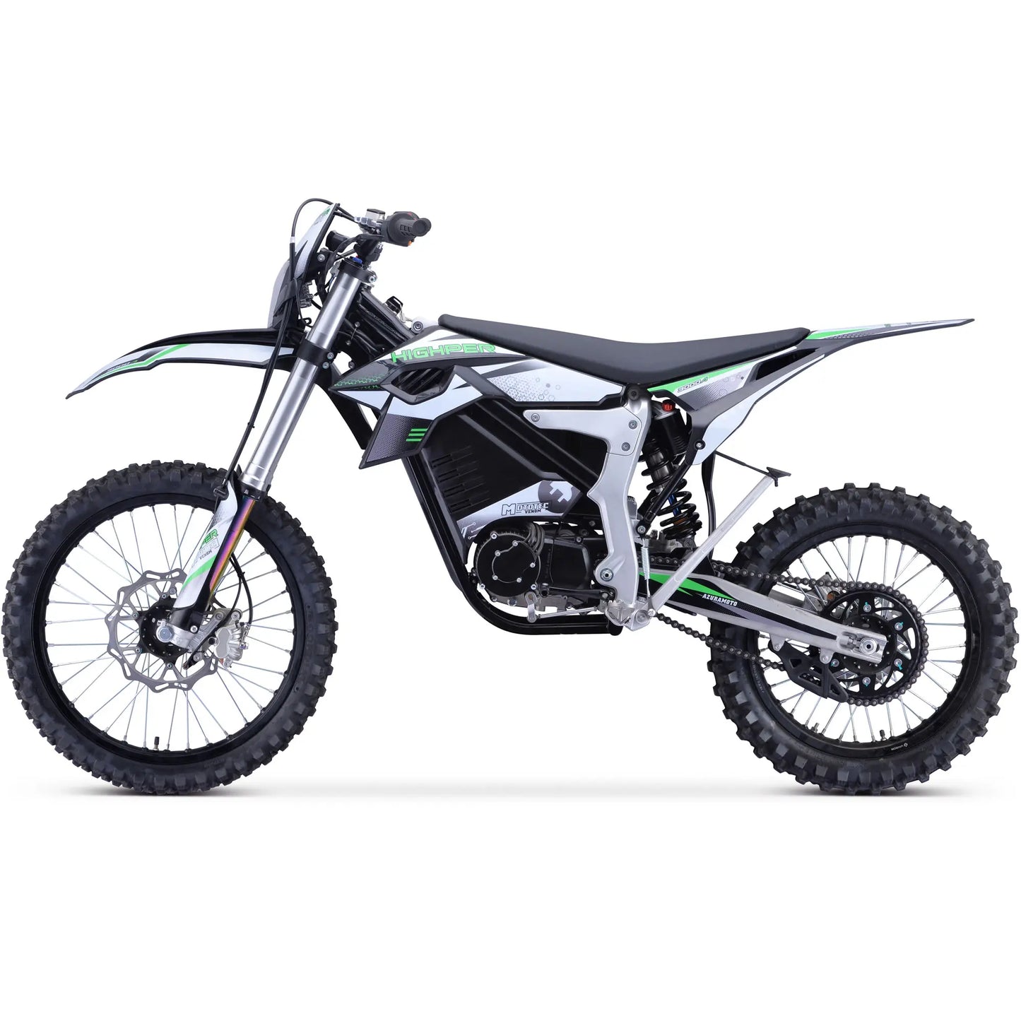MotoTec Venom 72v 12000w Electric Dirt Bike White | Powerful Off-Road Powerhouse