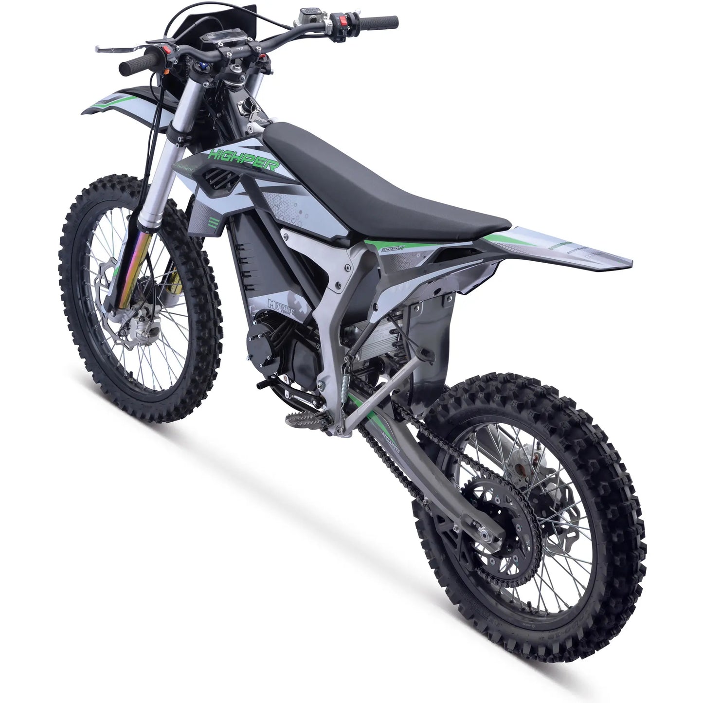 MotoTec Venom 72v 12000w Electric Dirt Bike White | Powerful Off-Road Powerhouse