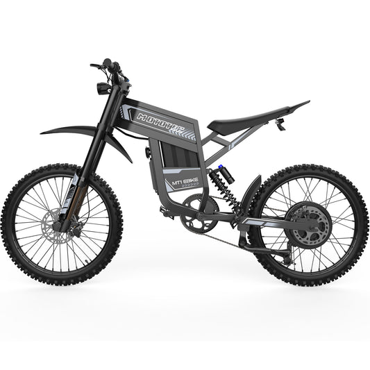 MotoTec MT1 Pro 6000W Electric Bike 60V Grey - View 2