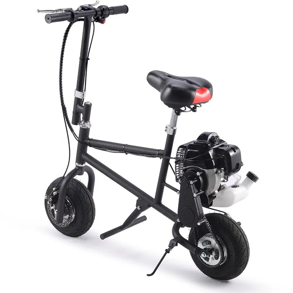 MotoTec 49cc Gas-Powered Mini Bike - Black | High-Performance Ride