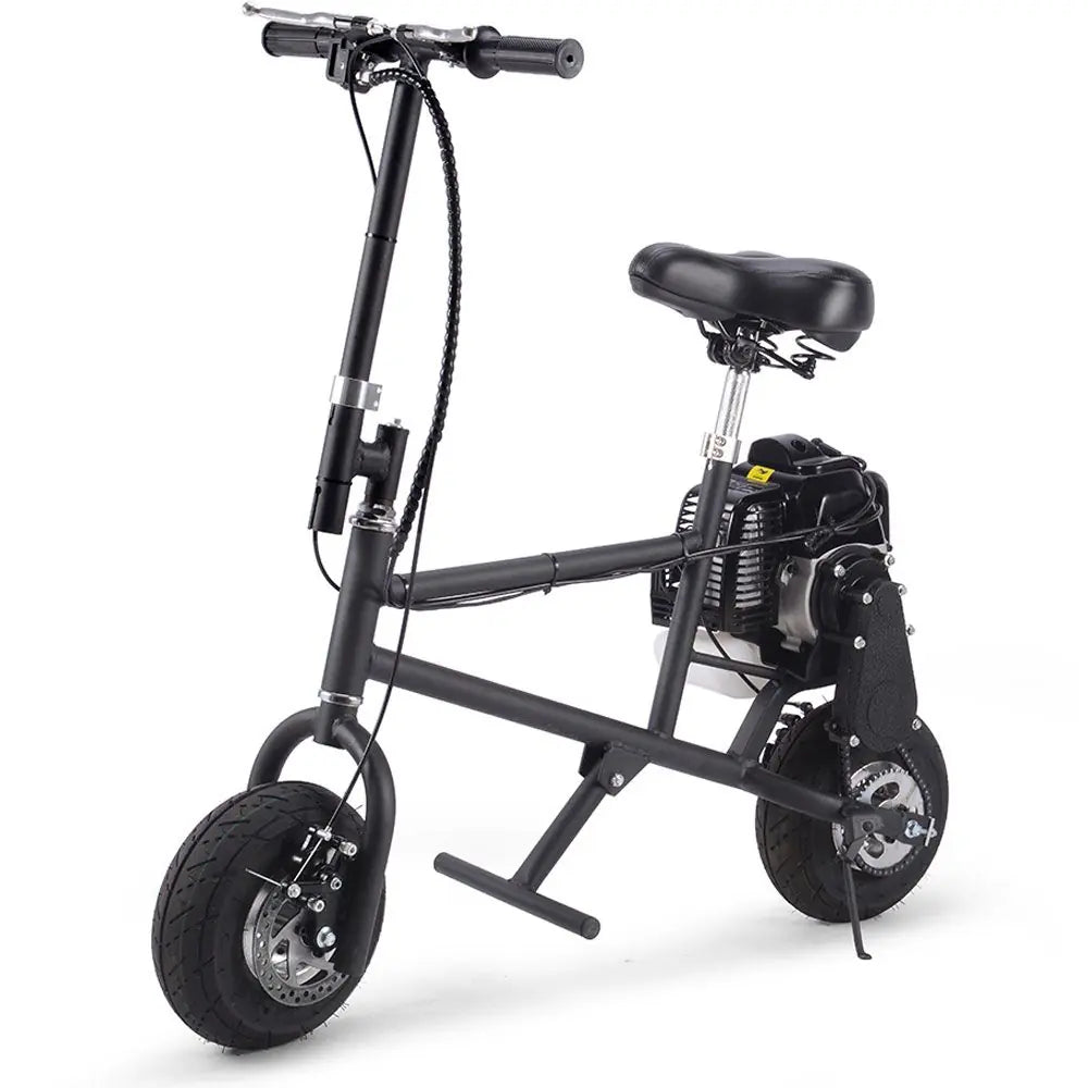 MotoTec 49cc Gas-Powered Mini Bike - Black | Powerful Ride
