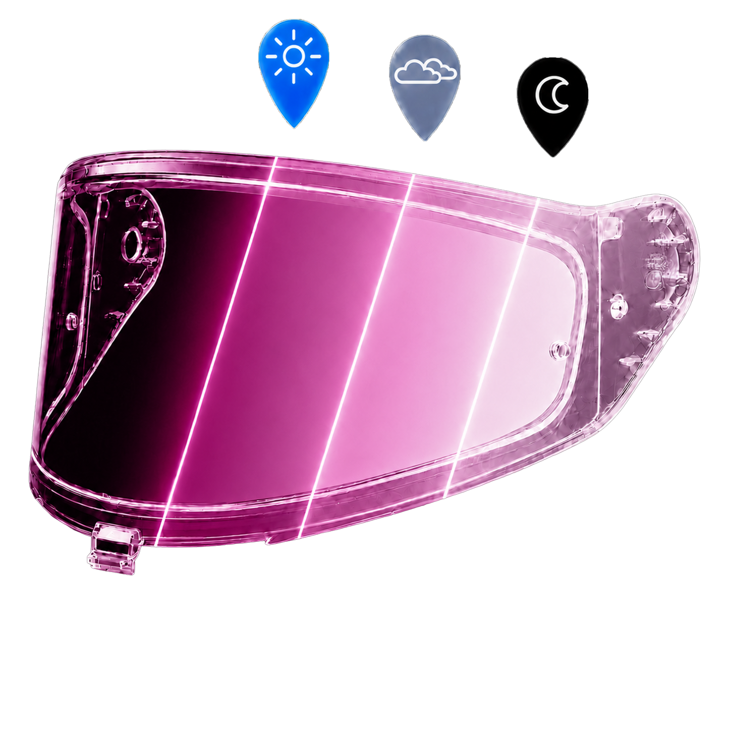 Rogue Shield Outer- Photochromic Pink